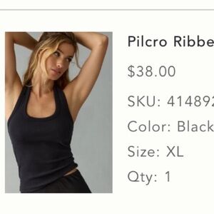 Anthropologie Reformation Black Halter Tank Top